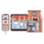 Omnichannel retail system connecting online stores, mobile apps, and physical stores.