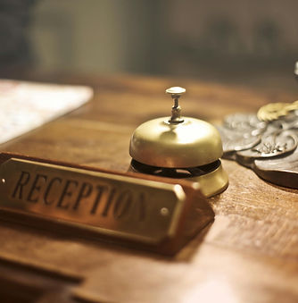 Hotel reception desk