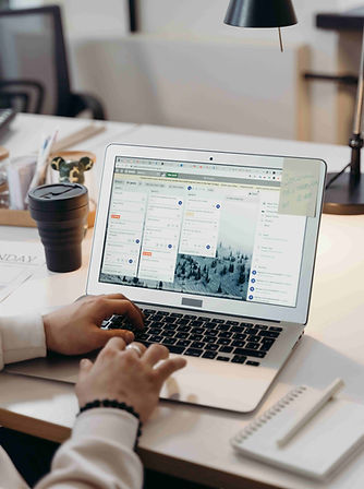 A person manages tasks in the task management system