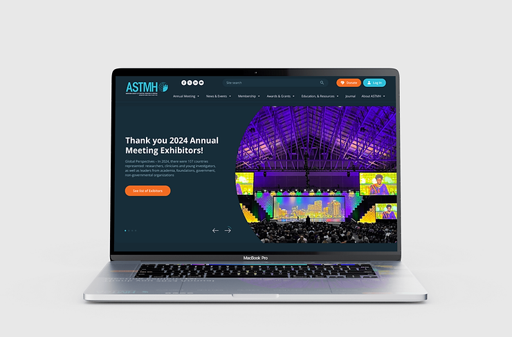 ASTMH website redesign by Invatechs