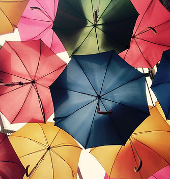 Multicolour umbrellas
