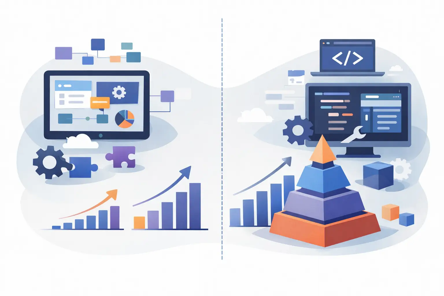 Low Code vs Custom Software: What Scales?